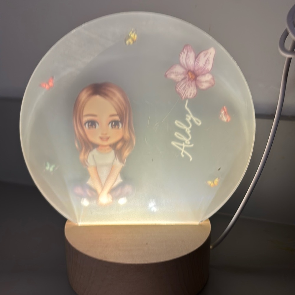 Lighted night light with stand